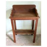 Handcrafted Wooden Side Table With Gallery 16"X22"