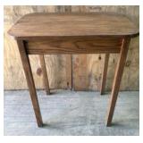 Oak Lamp Table - Entryway Table 17"X26"X30"