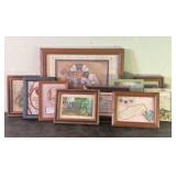 Lot Of Various Framed Pictures, Quotes, Decoration