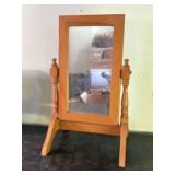 Miniature Wooden Cheval Mirror 7"X8"X14"