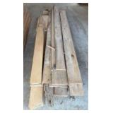 Large Collection Of Assorted Lumber Boards 112"