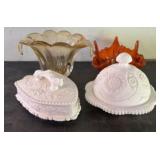Lot Of Decorative Glassware Including Murano-Style