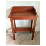 Cherry Side Table With Gallery 16"X25"X36"
