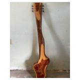 Cedar Folk Art Bass Guitar - Decoration 11"X55"