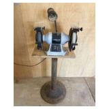 Delta Model GR450 8" Variable Speed Grinder On Ped