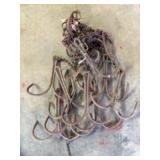 Group Of Iron Hooks 10"