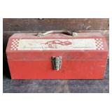 Vintage Ford GT 40 Red #14 16" Toolbox with tools