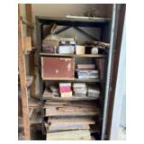 Metal Shelf With Contents Included (Wood, Material