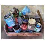 Misc. Assortment of Nails/Screws etc. on Wooden Tr