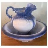 Vintage Ironstone Pitcher And Wash Basin Set 16"X1