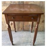 Vintage One Drawer Turned Leg Stand 19"X21"X29"