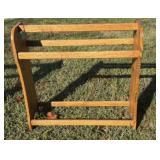 Carved Oak Quilt Rack 12"X34"X34"