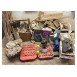 Lot Of Assorted Tools, Wood, Supplies