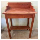 Cedar Writing Table - Side Table With Gallery 18"X