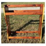 Carved Cedar Quilt Rack 12"X34"X34"
