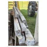 Lot Of Lumber Posts Including 6"X6"X12