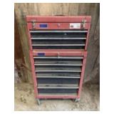 Master Mechanic Two Piece Tool Chest, Tools includ