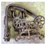 Antique Barn Trolley Pulleys