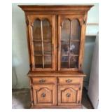 Vintage Maple Finish Hutch (App. 18"X42"X76")