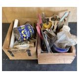Pair Of Box Lots With Assorted Hand Tools, Woodwor