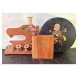 Handcrafted Sewing Machine - Holy Bible Decoration