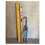 Bolt Cutters, Level With Case And Crowbar 50"