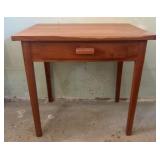 Cedar One Drawer Work Table - Side Table 20"X26"X2