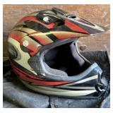Cyber Full Faced Motorcycle Helmet, Marked DOT app