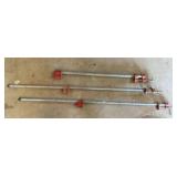 Trio Of Pipe Clamps 50"
