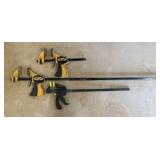 Trio Of Quick Grip Bar Clamps 44"