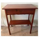 Excellent Live Edge Cherry Hall Table - Work Table