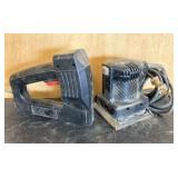 Electric Stapler Gun With Electric Palm Sander 8"