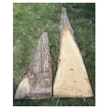Pair Of Large Live Edge Slabs App. 6