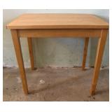 Mid Century Modern Style Natural Wood Table 17"X25