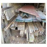 Lot Of Lumber Boards, Long Sheet Metal (21