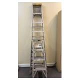 Pair Of Aluminum Ladders (Tallest 24"X8