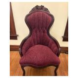 Antique Victorian Style Parlor Chair, Companion to