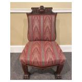Antique Victorian Eastlake Slipper Chair - 23"27"x