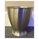 Modern Brushed Metal Wastebasket - 9"x9.5"