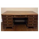 Mahogany Antique Executive Desk 36"X65"X31"