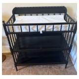 Modern Black Baby Changing Table - 20"x 36"x40"