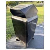 Lawson Commercial Metal Trash Can 23"X29"X50"