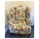 Floral Upholstered Armchair - 34"x38"