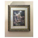 Framed "Ancient Garden Columns" by artist Vail Oxl