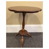 Vintage Pedestal Tripod Candle Stand / Wine Table