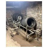 Large Collection Of Casket Carts With Lot Of Assor