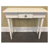 One Drawer White Painted Work Table - 36"x15"32"
