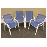 Four (4) Patio Chairs - 15.5"17"x23"