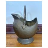 Antique Brass Coal Scuttle - 13"x19"