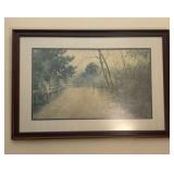 Framed "Journey Home" by Paul Sawyier Print - 34"x